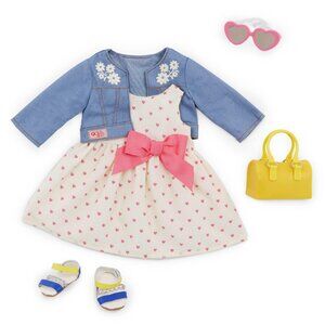 Our Generation Deluxe Heartprint Dress Outfit